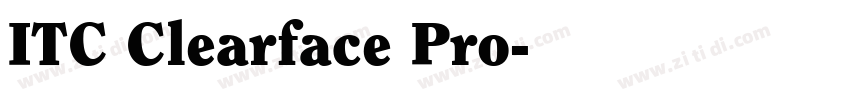 ITC Clearface Pro字体转换